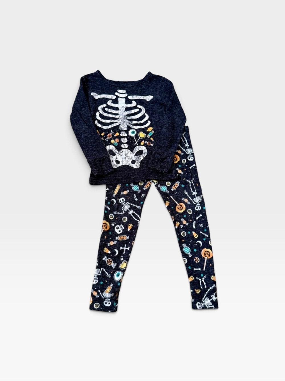 5/$25 Trick or Treat Sleep Candy Skeleton Pajamas